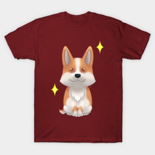 Red Pembroke corgi T-Shirt